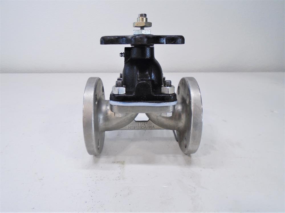 Hill-McCanna 1-1/2" CF8M Diaphragm Valve 1.5-608-04-029